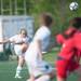 Father Gabriel Richard's Hadley Yoas kicks the ball to score a goal during the first half of the regional semifinal game, Wednesday, May 29.
Courtney Sacco I AnnArbor.com  